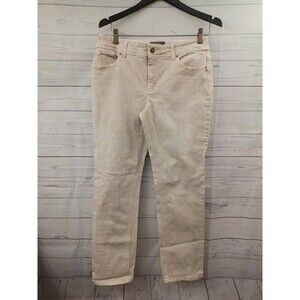 Chicos So Slimming Womens Jeans Denim Tan Stretch S/6 0.5
